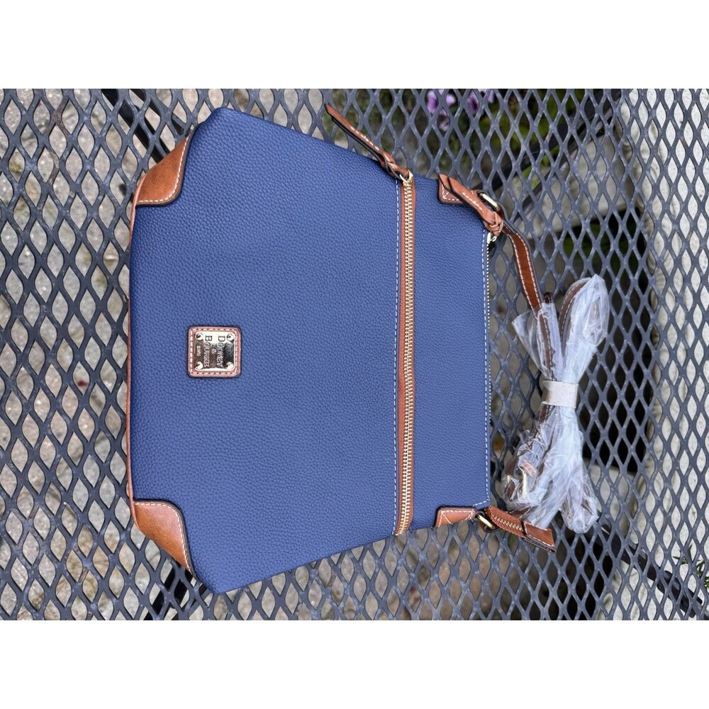 Dooney & Bourke Midnight Blue Pebble Grain Leather Crossbody & Shoulder Bag NWOT